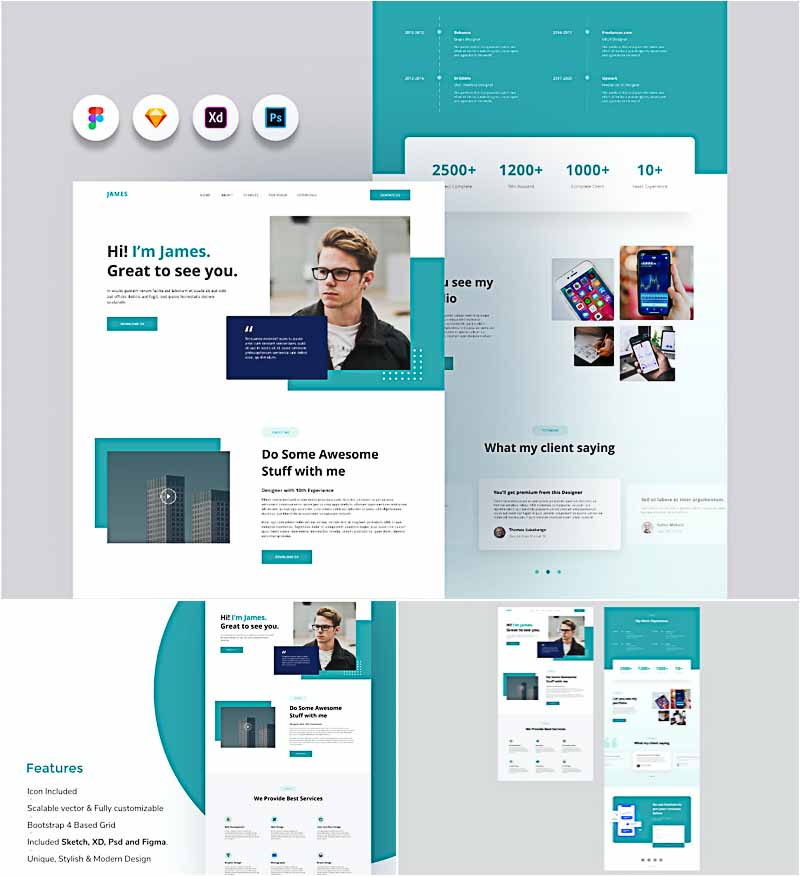 Personal Website Template Free Download