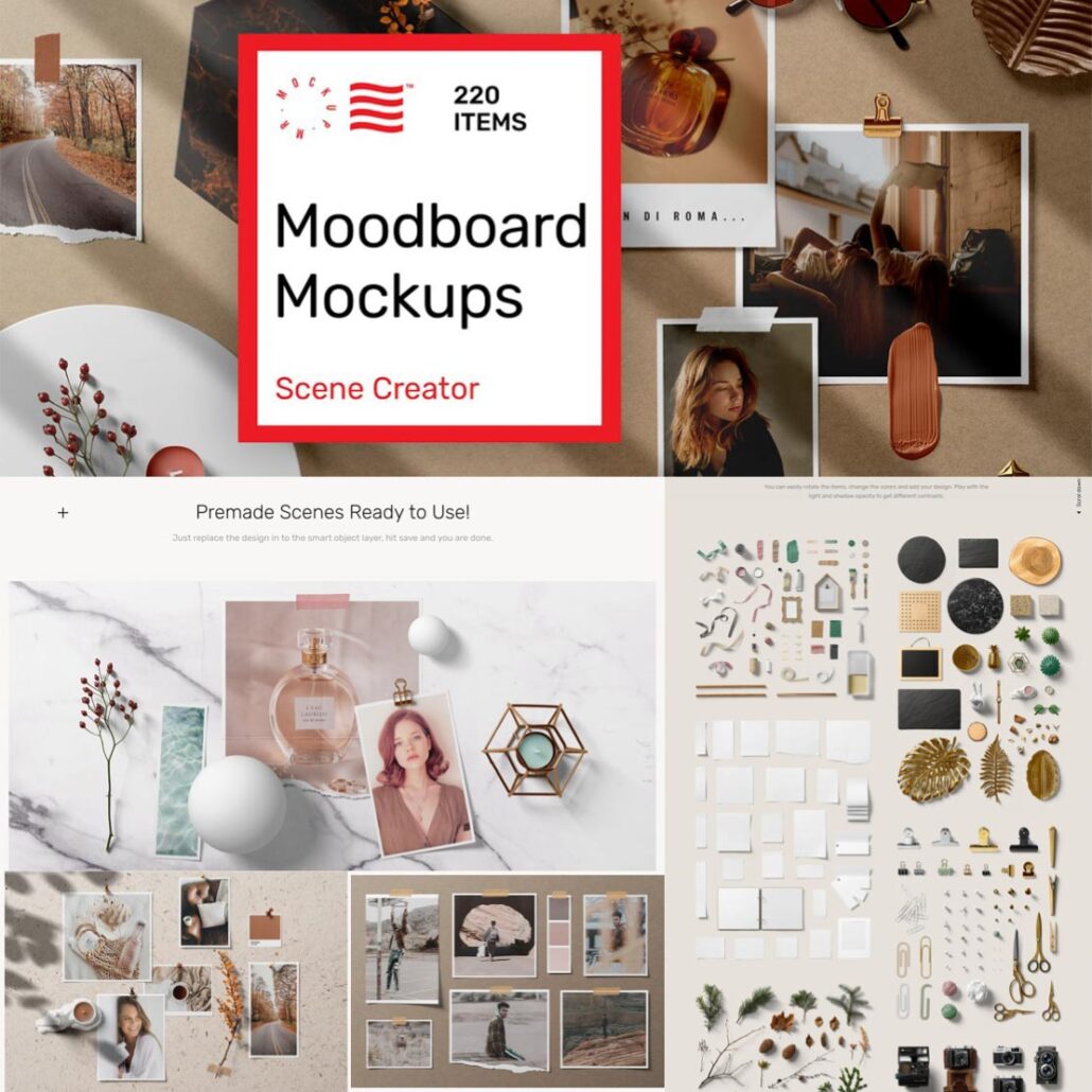 Download Moodboard Mockups Scene Creator | Free download