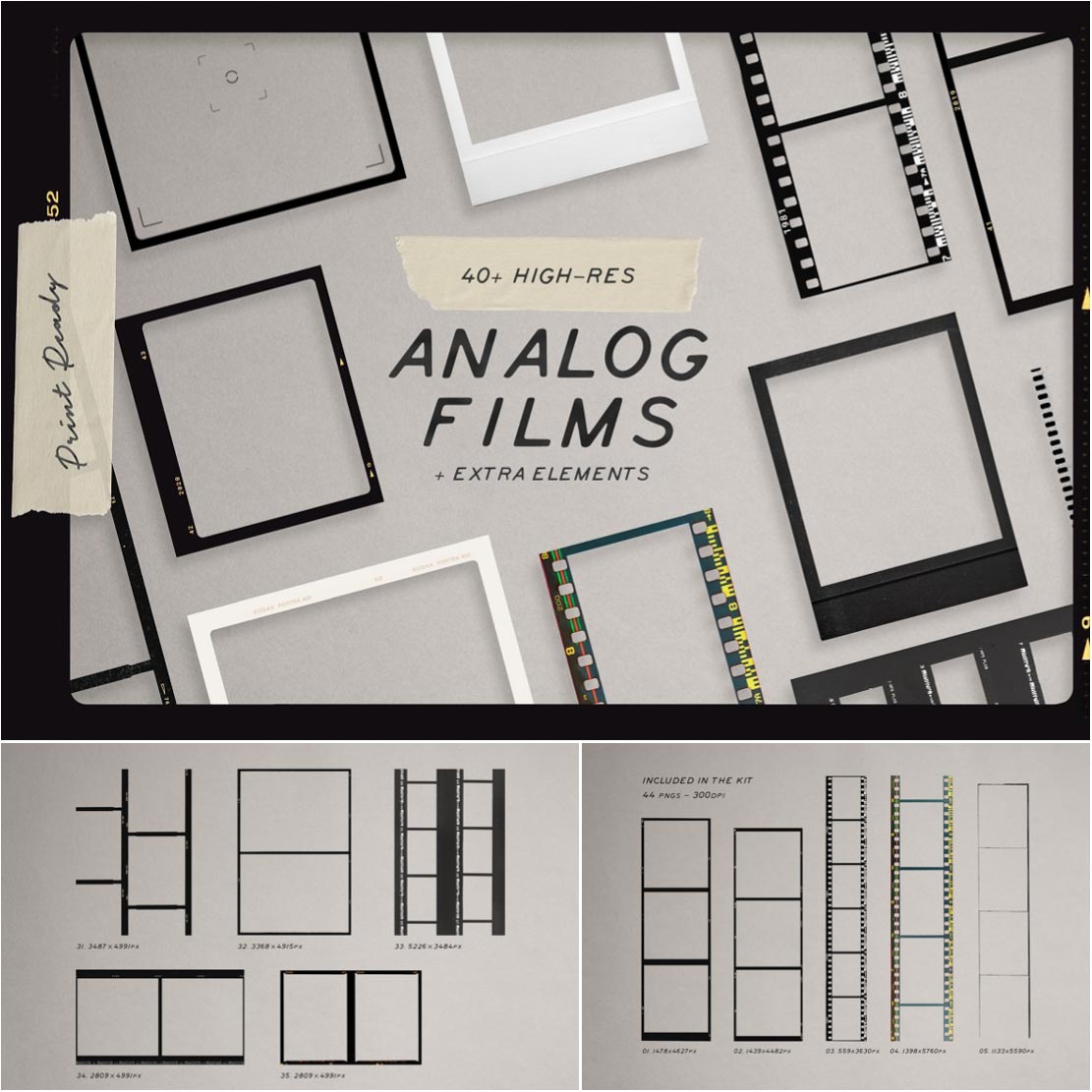 Analog Film Frames Kit