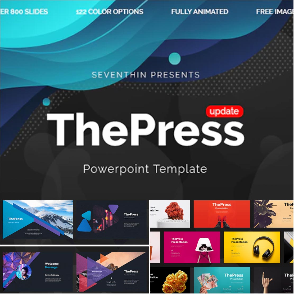 The Press – Animated Powerpoint Template | Free download