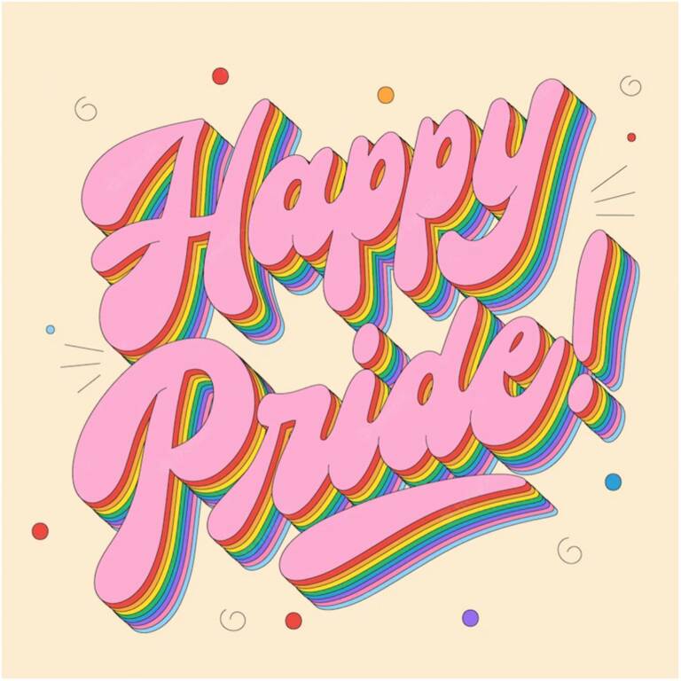 Happy Pride Lettering | Free download