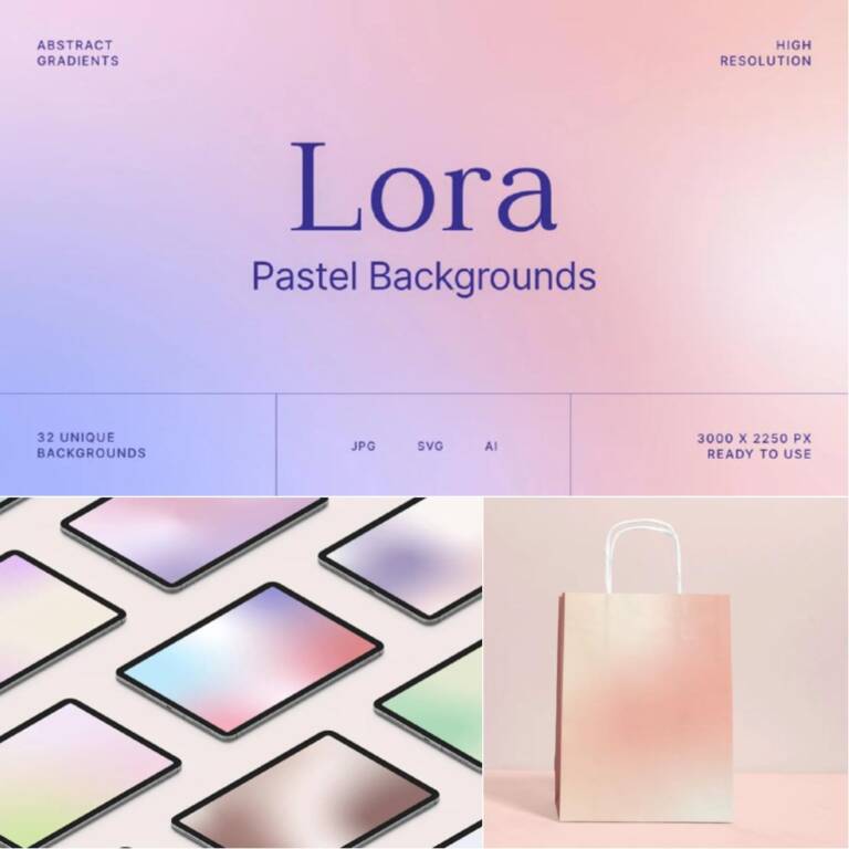 Pastel Backgrounds Collection Free download