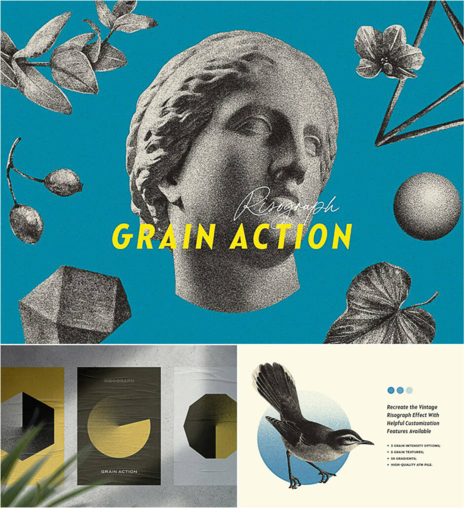 risograph grain effect for photoshop free download