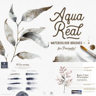 Realistic Watercolor Brushes for Procreate | Free download