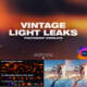 60 Retro Analog Light Leak Overlays