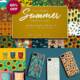 Summer patterns prints set