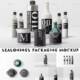 Seasonings branding mockup set