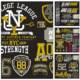 black t-shirt logos templates sport related