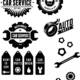 vintage card labels vector