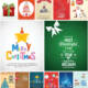Merry Christmas giftcard  set of vectors 