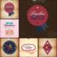 Cute St.Valentine's Day templates vectors