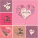 Lovely doodles for Valentine's Day set vector