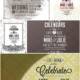 Ornate wedding invitations set vector