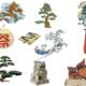 Set of vectors with Japanese national decorative symbols 