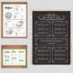 Restaurant and cafe menu template set vector