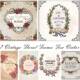 Vintage floral frames ornamental free vector