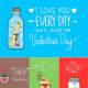 Valentines day cute giftcard collection 