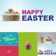 Easter mockup with eggs