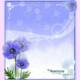 Anemone flower vector frame
