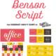 Benson script collection