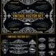 Vintage vector ornamental label design