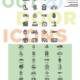 Outdoor elements icon vector set