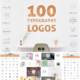 100 typography logo design