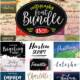 Calligraphy fonts bundle