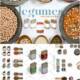 Legumes package mockup set