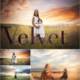 Velvet portrait ps action set