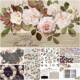 Vintage roses acrilic paint