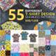 T-Shirt pattern design collection