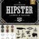 Ultimate Hipster badges vector set