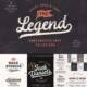 The Legend font trio + bonus